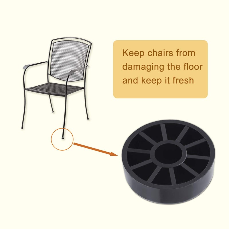 L CONTINUE 24 Pack Iron Outdoor Patio Furniture Chair and Table Feet Glide Protectors - Image 4